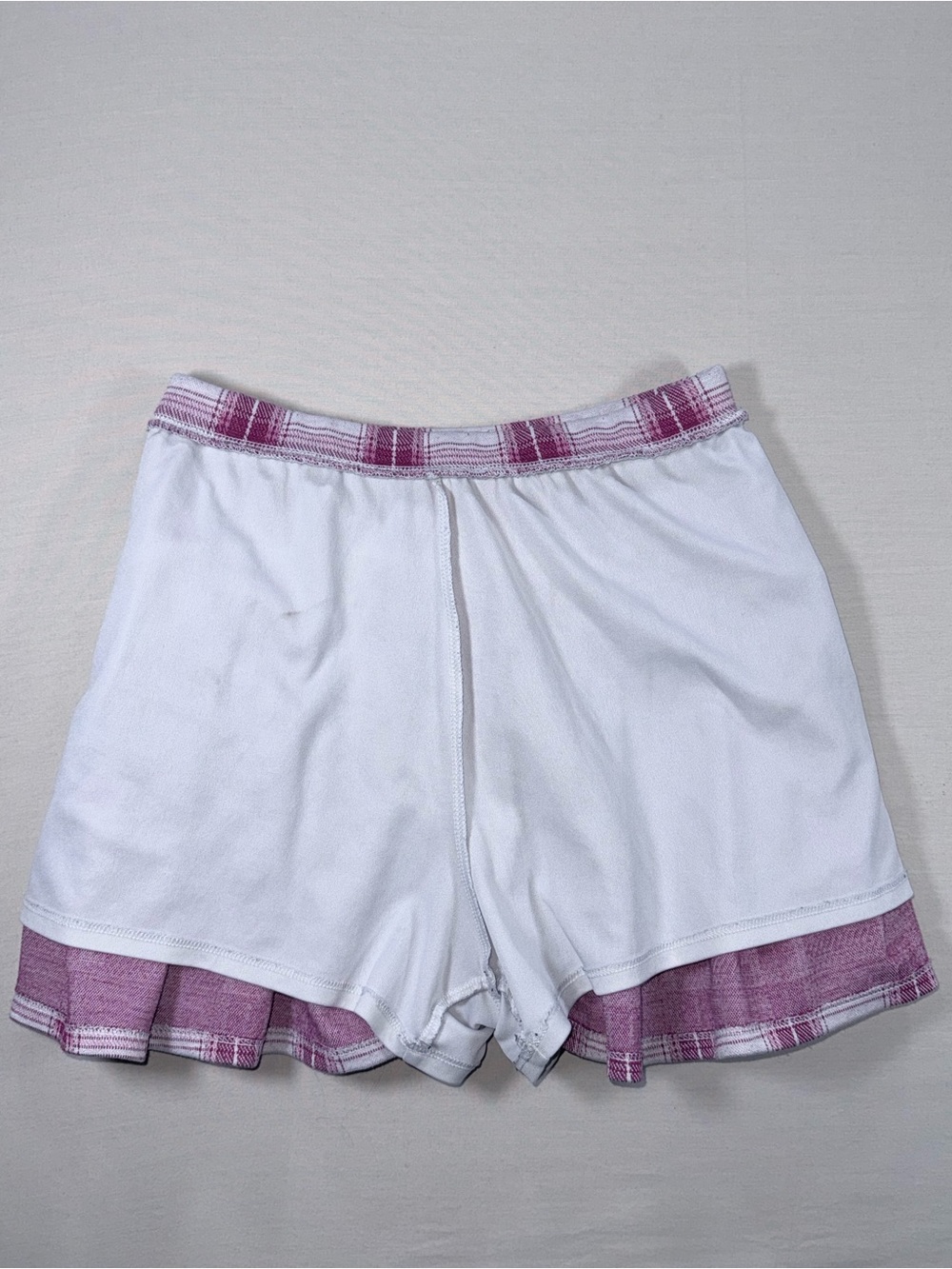 SO Kohl's Girls Pink Window Plaid Pleated Skort L 10/12 - Picture 3 of 6
